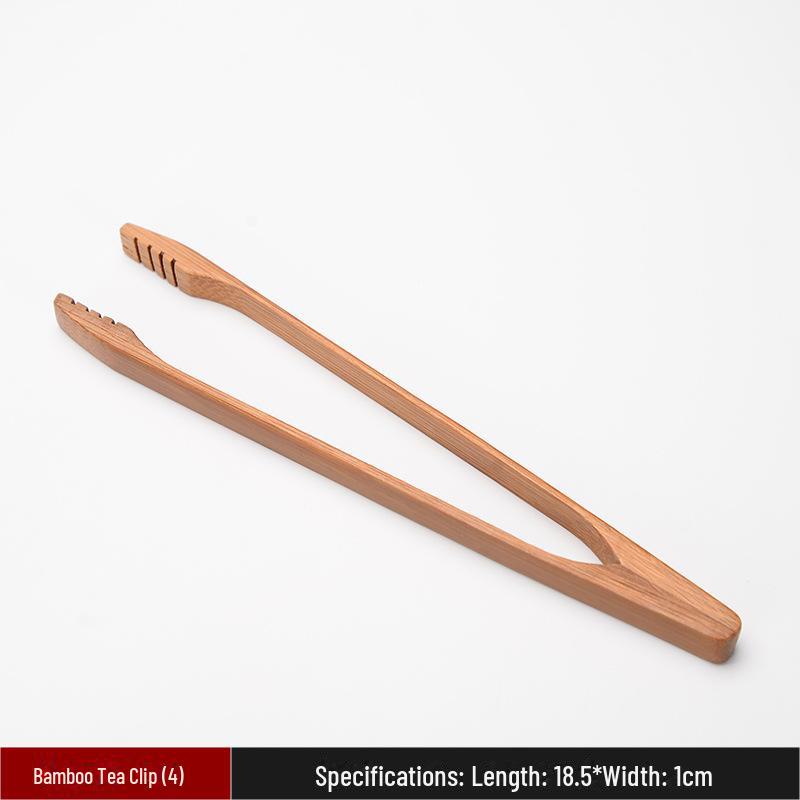 Handcrafted Japanese Bamboo Anti-Scalding Tea Tweezers with Tassels - Non-Slip Kung Fu Tea Set Clips