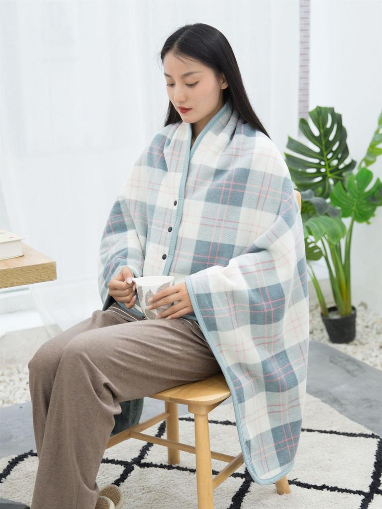 Фланелевое одеяло, офисное одеяло, шаль, одеяло, одеяло для дивана, одеяло, клетчатая шаль, утолщенная накидка