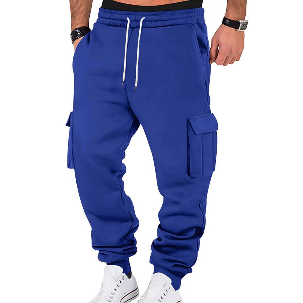 Men's Winter Sports Casual Pants Men's Sports Multi Pocket Work Pants Sweatpants