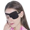 1x Black Single Eyepatch Blindfold Adult Child Strabismic Amblyopia Protector Eye Mask Adjustable Sleeping Eyeshade Pirate Props
