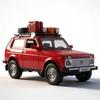 1:24 LADA NIVA Outdoor Edition Литой Модель Автомобиля Классический Внедорожник Игрушка Подходит для Детей Старше 3 Лет Игрушечная Машинка Подарок
