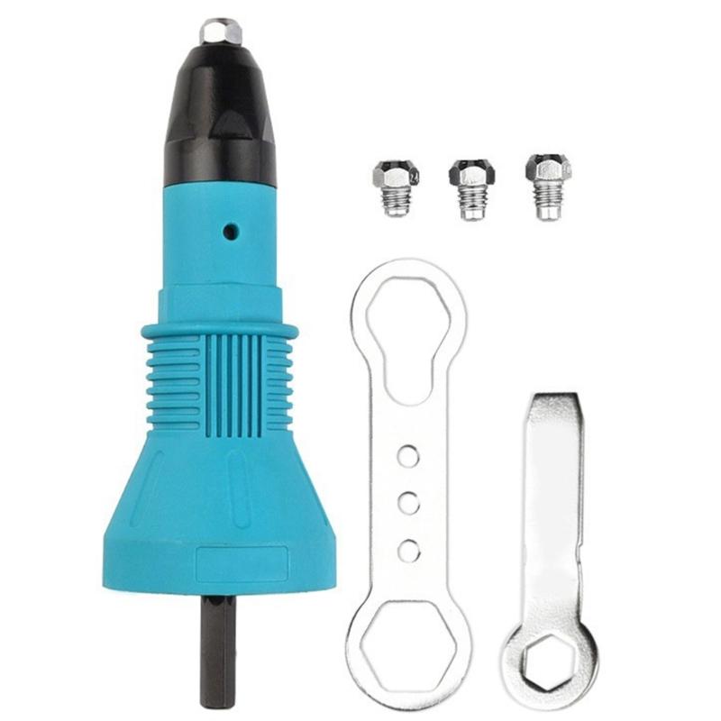 3 шт. Прочные заклепочники, головки-переходники, механизм быстрого переключения, набор переходников для заклепочного инструмента для точных работ