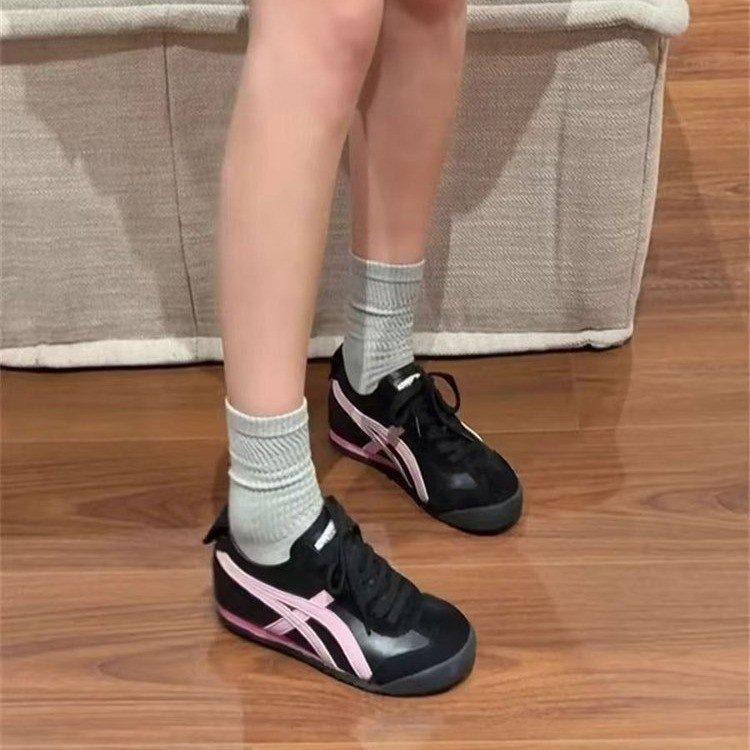 Новая женская обувь в стиле колледжа, осенняя обувь, универсальная спортивная обувь, повседневная обувь с кожаными вставками, женская