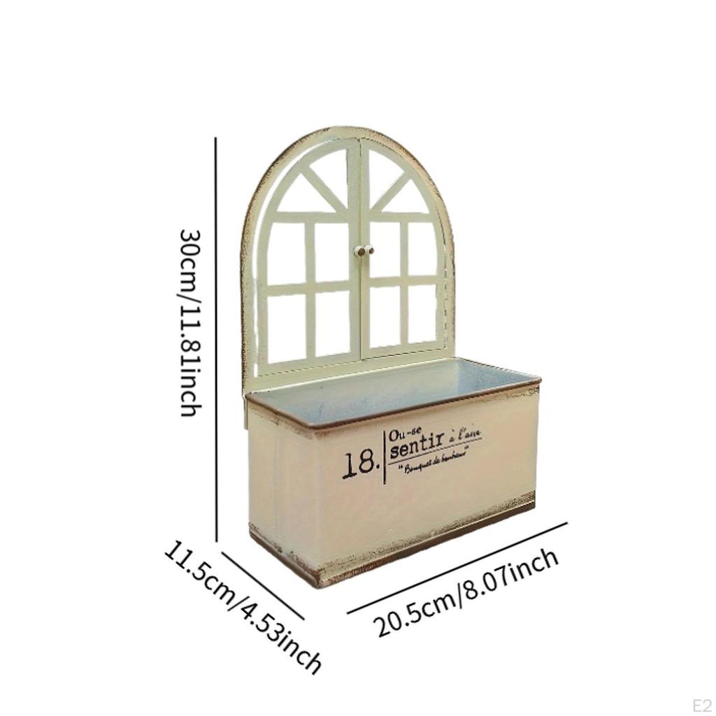 Шикарный металлический настенный декоративный ведро для растений, держатель для растений, держатель для цветов для сада в фермерском доме, столешница