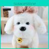 Bell Bow Dog Cute Plush Doll Keychain For Bag Decoration And Collectors Gift