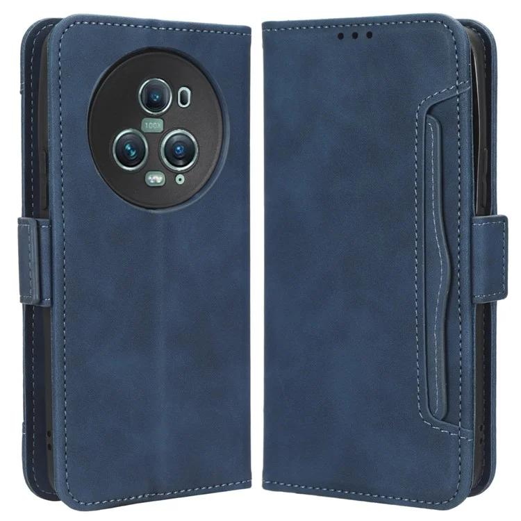 Для Honor Magic5 Pro 5G PU кожаный защитный чехол-подставка с несколькими отделениями для карт чехол-кошелек для телефона