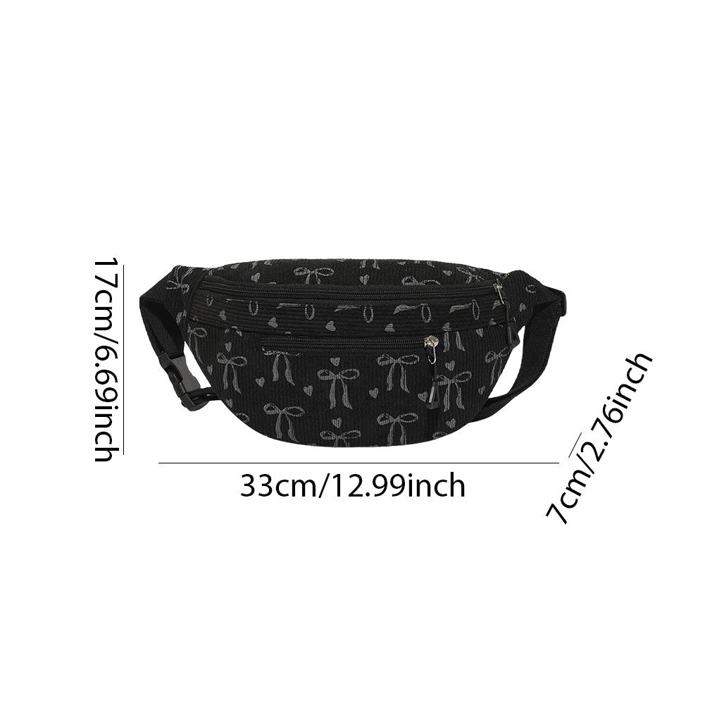 Женская вельветовая нагрудная сумка с регулируемым ремнем, повседневная сумка через плечо, легкая поясная сумка, сумка на грудь для бега, кемпинга, походов