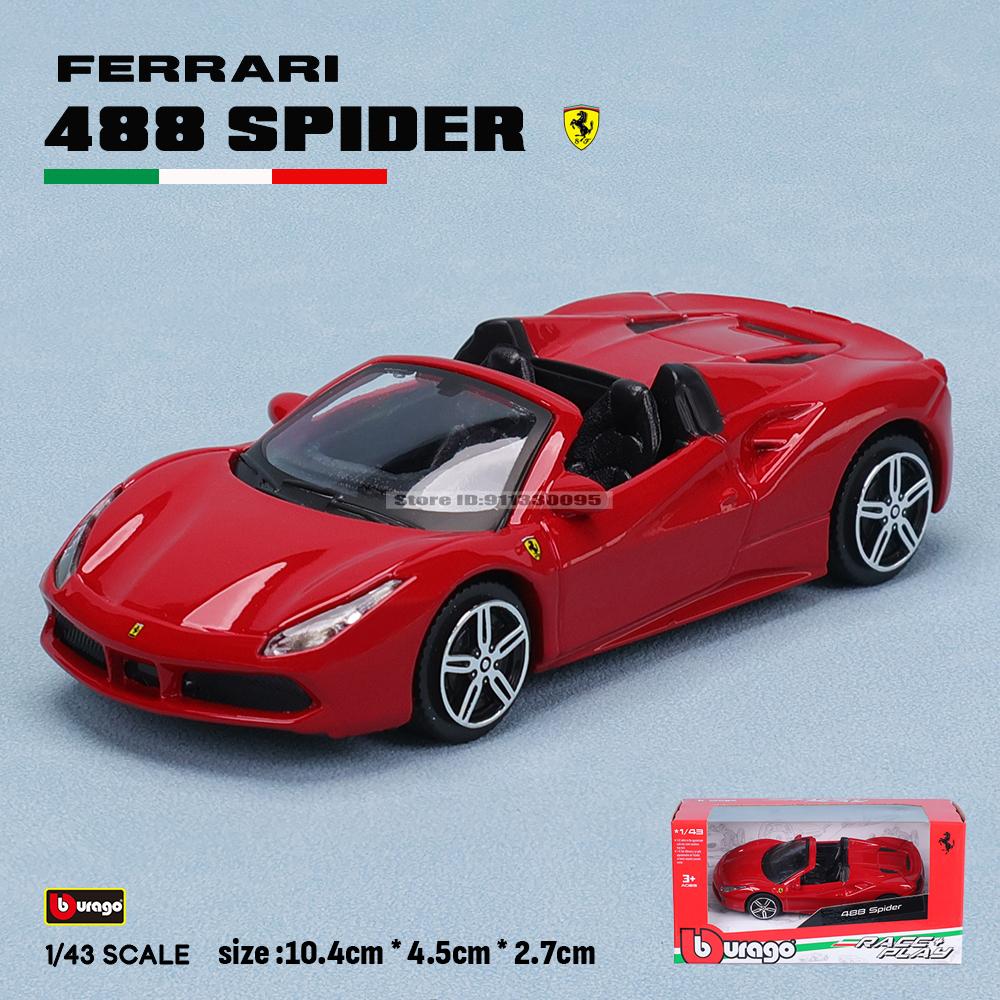Ббураго 1:43 Несколько стилей Ferrari Purosangue sp2 488GTB 250GTO SF90 ROMA сплав роскошный автомобиль литая модель автомобиля игрушка подарок