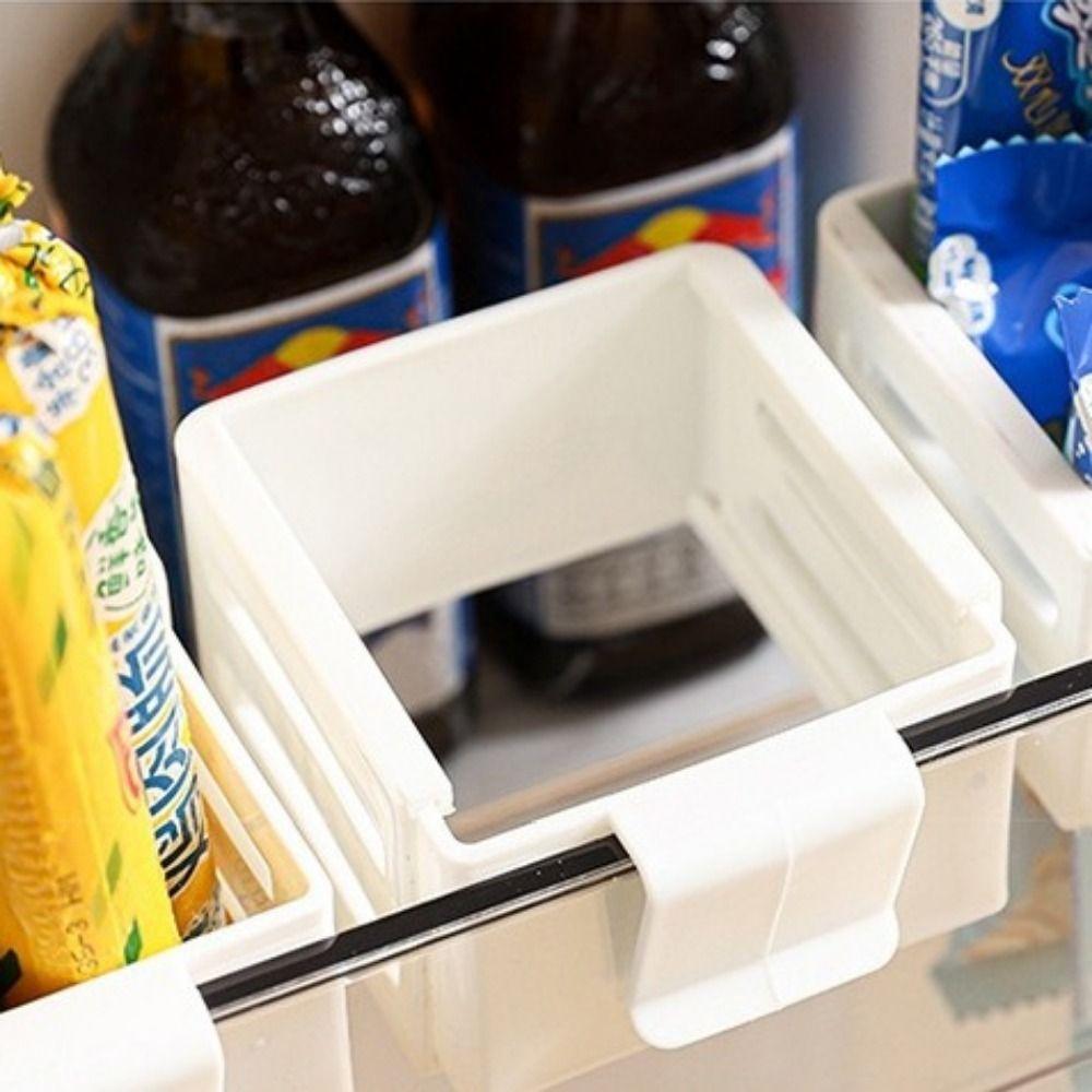 2PCS Adjustable Retractable Fridge Storage Box Hanging Fridge Storage Container for Home
