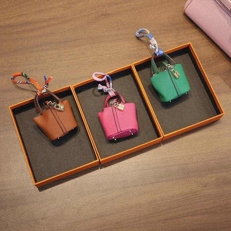 Стильный кожаный брелок и аксессуар для сумки для наушников - Милая и креативная женская модная подвеска