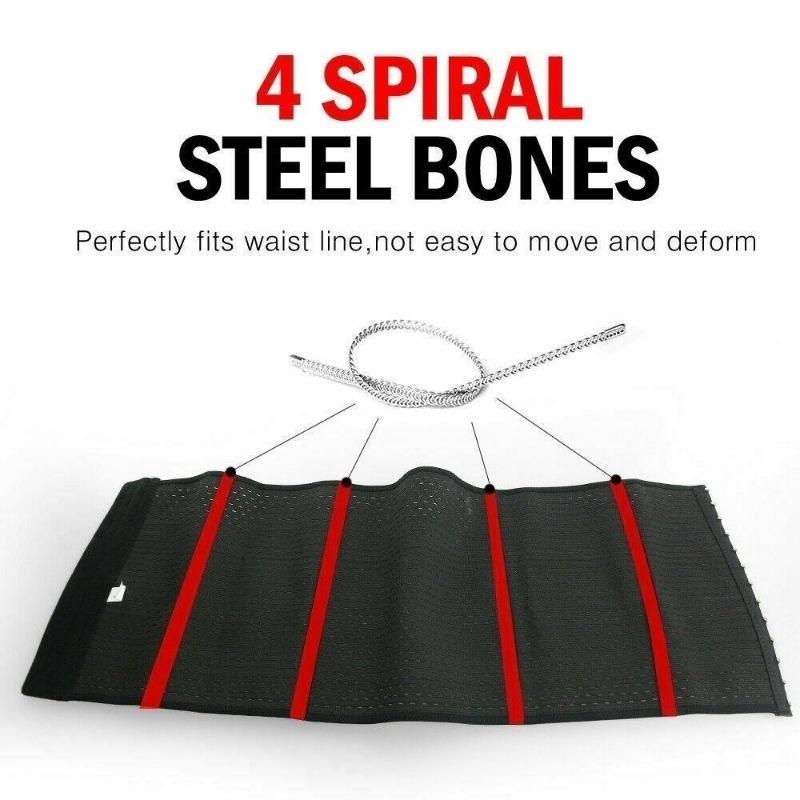 Men Body Shaper Slimming Belt Waist Trainer Sauna Swat Belt Workout Corsets Modeling Straps Sport Girdle Fitness Fat Burning Trimmer Shapewear