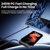 2 в 1 USB Type-C 240 Вт Кабель для быстрой зарядки Складной держатель Type-C Быстрое зарядное устройство Линия USB Подставка для мобильного телефона