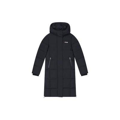Fw23 Модный Повседневный Длинный Свободный Пуховик с Капюшоном Женская Верхняя Одежда Legendary-Blue F11W349924FNV