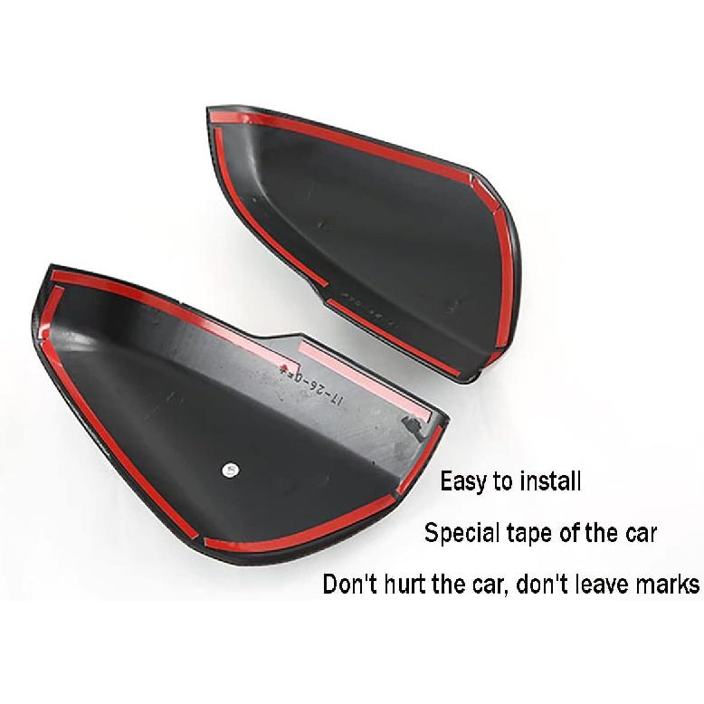 Car Accessories Fit For Subaru Crosstrek 2022 2021 2020 2019 2018 Side Door Mirror Cap Trim Cover ( Carbon Fiber Style ) ABS 2 PCS