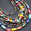 Ожерелье с подвесками, разноцветные бусины, модный предмет, модное многоцветное ожерелье из деревянных бусин, аксессуары для вечеринок