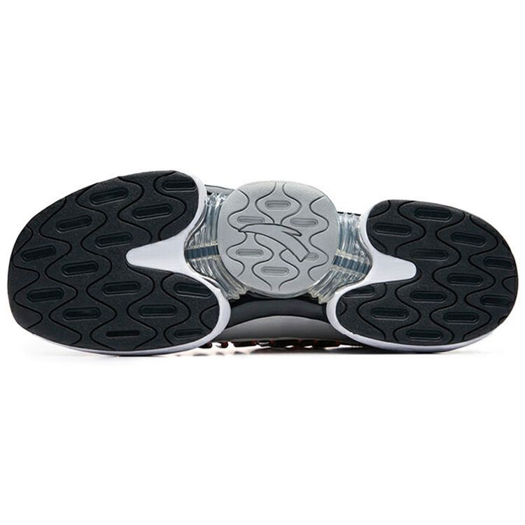 Anta Кроссовки мужские Snoopy X Moon Landing 50th с амортизацией, нескользящие, прочные, низкие, белые, оранжевые 91935505-2