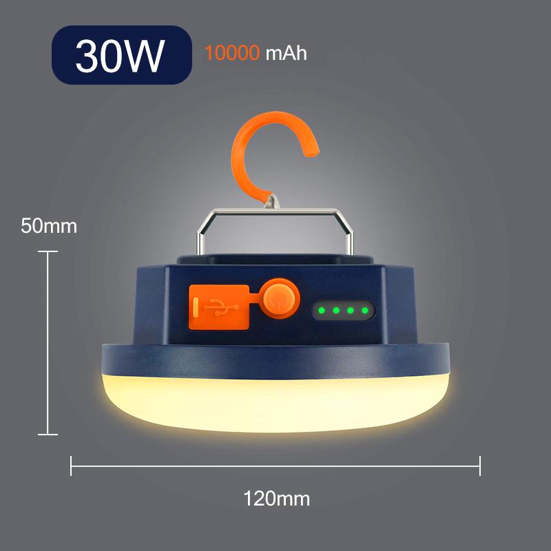 7000/10000mAh LED Tent Light Rechargeable Lantern Portable Emergency Night Market Light Outdoor Camping Bulb Lamp Flashlight Hom