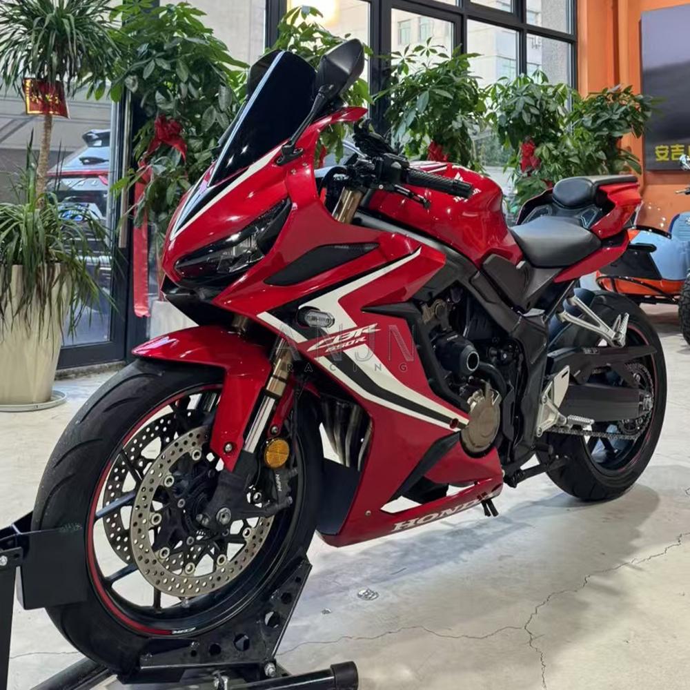 CBR650R RACE HIGH WINDSCREEN For HONDA CBR650R 2019-2025 2020 2021 2023 Sport Touring Windshield Double Bubble Deflector Series