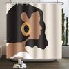 African American Woman Shower Curtain Sexy Black Girl Lady Inspirational Queen Abstract Boho Waterproof Bathroom Shower Curtain