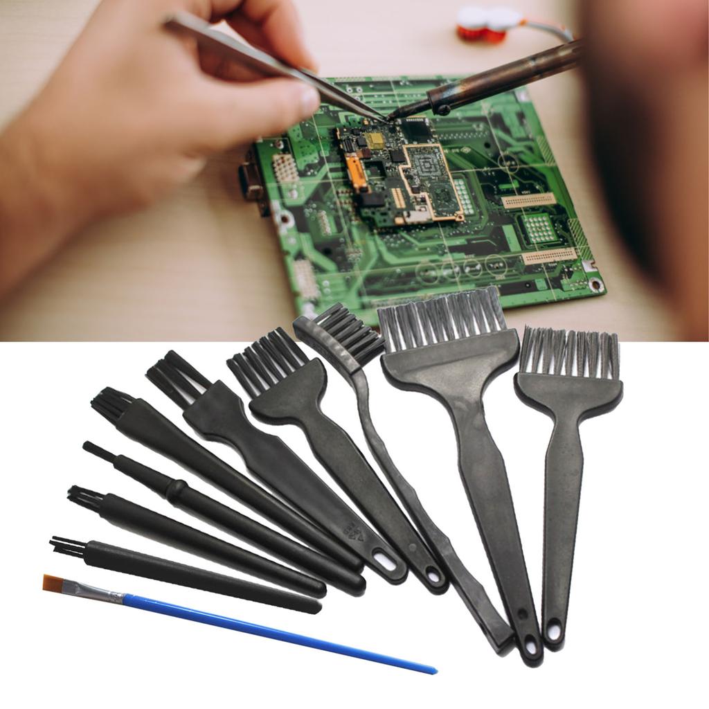 10pcs Keyboard Brush Kit Prevents Static Small Cleaning Dust Brush Kit for Phone Computer Keyboard