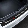 4pcs/set Carbon Fiber Leather Car Door Sill Anti-Scratch Decorative Sticker For Mitsubishi Lancer 10 3 9 EX Outlander 3 ASX L200