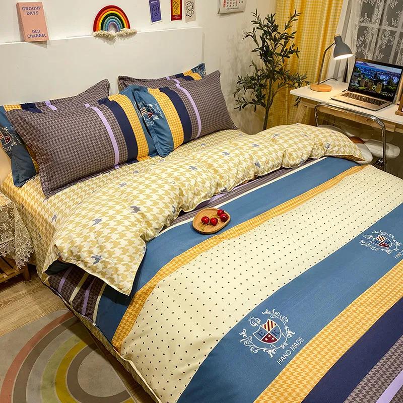 Мягкий пододеяльник, простыня, наволочка, комплект постельного белья с рисунком Love Hear