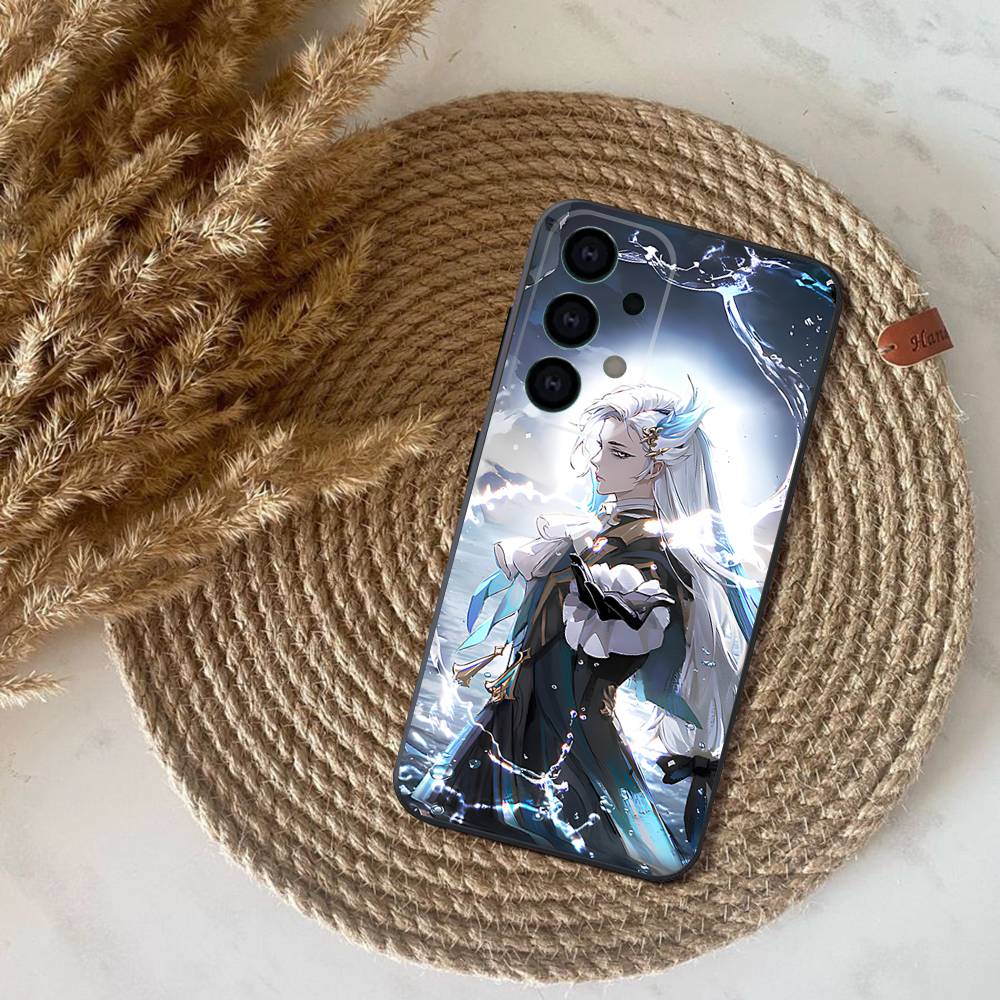 Genshin I-Impact Neuvillette Phone Case for Samsung S series s21 s22 s23 s24 s25 FE Plus Ultra TPU Soft to Skin-friendly case