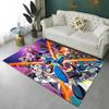 Retro Games Megaman Rockman Cartoon Carpet Rug for Home Living Room Bedroom Sofa Doormat Decor,Child Area Rug Non-slip Floor Mat