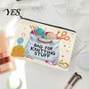 Durable Craft Supply Case Canvas Storage Bag, with Smooth Zipper, Large Capacity Portable Waterproof Makeup Organizer Pouch, Toiletry for Stationery