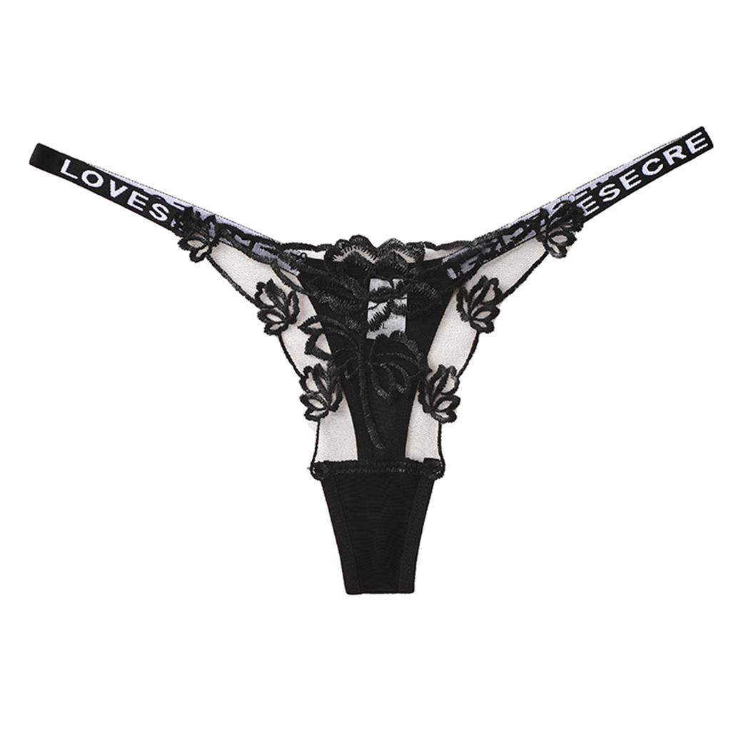 Женские кружевные стринги с тонкими бретельками, бесшовное нижнее белье с низкой посадкой