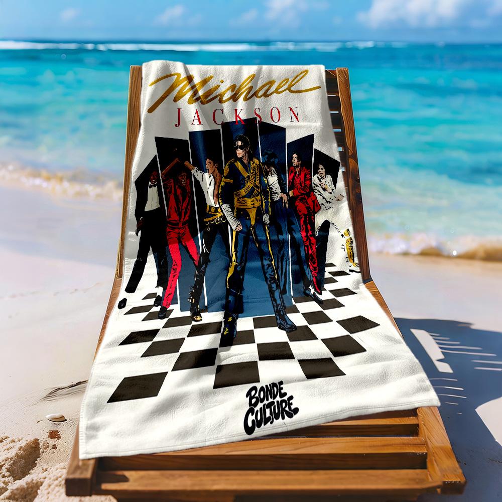 Michael Jackson Superstar Beach Towel Quick-Dry Soft Microfiber Comfortable Lightweight