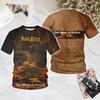 3D printing hip hop trend short-sleeved T-shirt casual street O-neck T-shirt oversized Y2k top