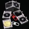 Blank Album Mini Cd Case Key Chain Cd Player Keyring For Diy Backpack Hanging Decor
