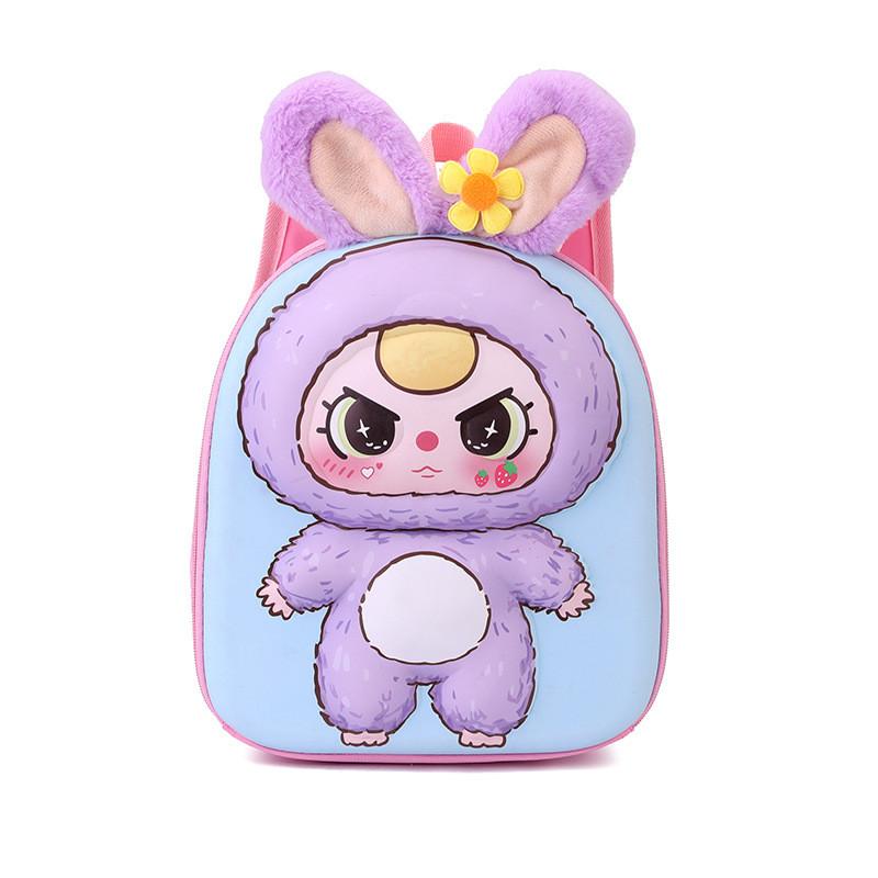 Three Bear Baby Fox Elephant Rabbit Animal Ear Backpack Waterproof Schoolbag