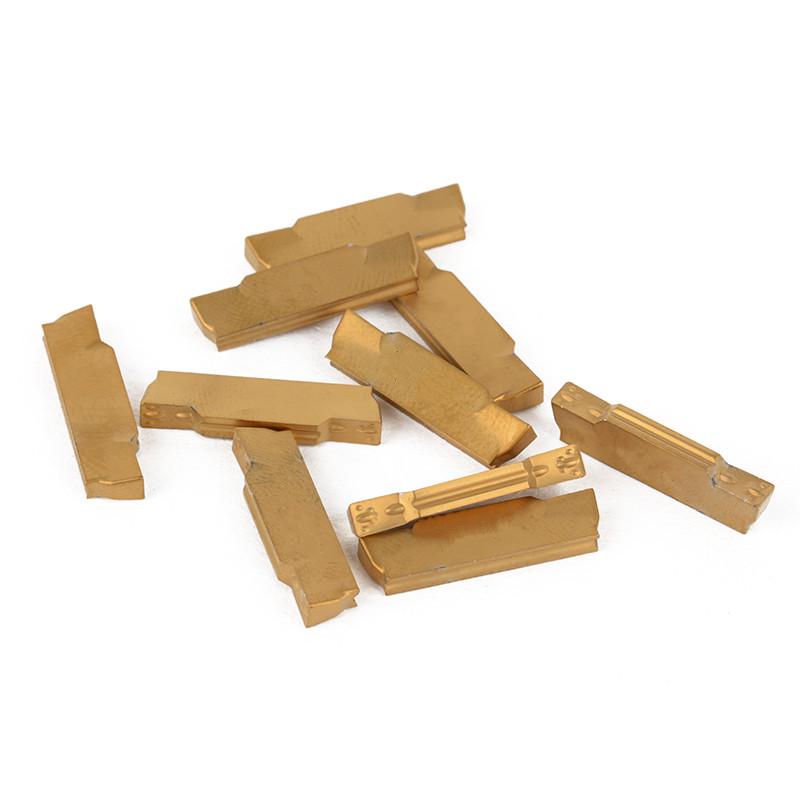 10 шт. MGMN300-M золотые твердосплавные вставки, лезвия, токарный станок, инструмент для обработки канавок