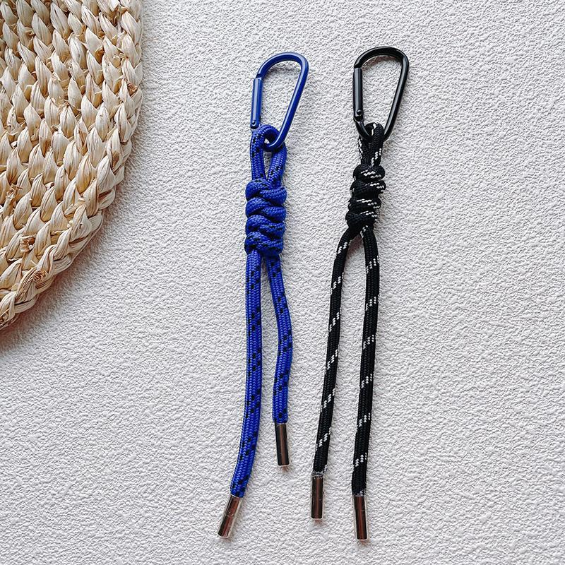 Нейлоновый брелок из плетеной вручную веревки, Y2K мода, подвеска для сумки, украшение, сделай сам, красочная подвеска, подарок