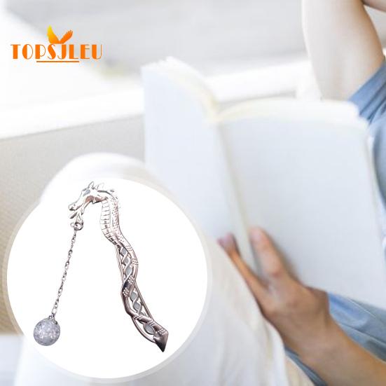 Закладка в винтажном стиле, дизайн металлического дракона, светящиеся бусины, устойчивая к выцветанию, легко чистящаяся закладка