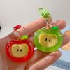 Cai Kou K26 Big Apple Keychain: Sweet & Cute Cartoon Pendant Jewelry for Women