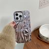 Трехмерные шелковые складки, подходит для iPhone16 однотонный гальванический чехол для мобильного телефона 14 Apple 15promax противоударный 13