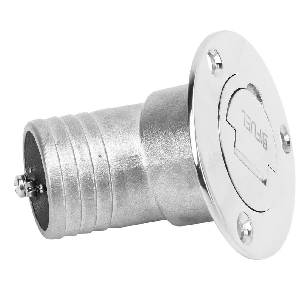 Boat Deck Filler 45 Degrees 316 Stainless Steel 38mm Flip Fill Cover with Keyless Cap for Marine Yacht