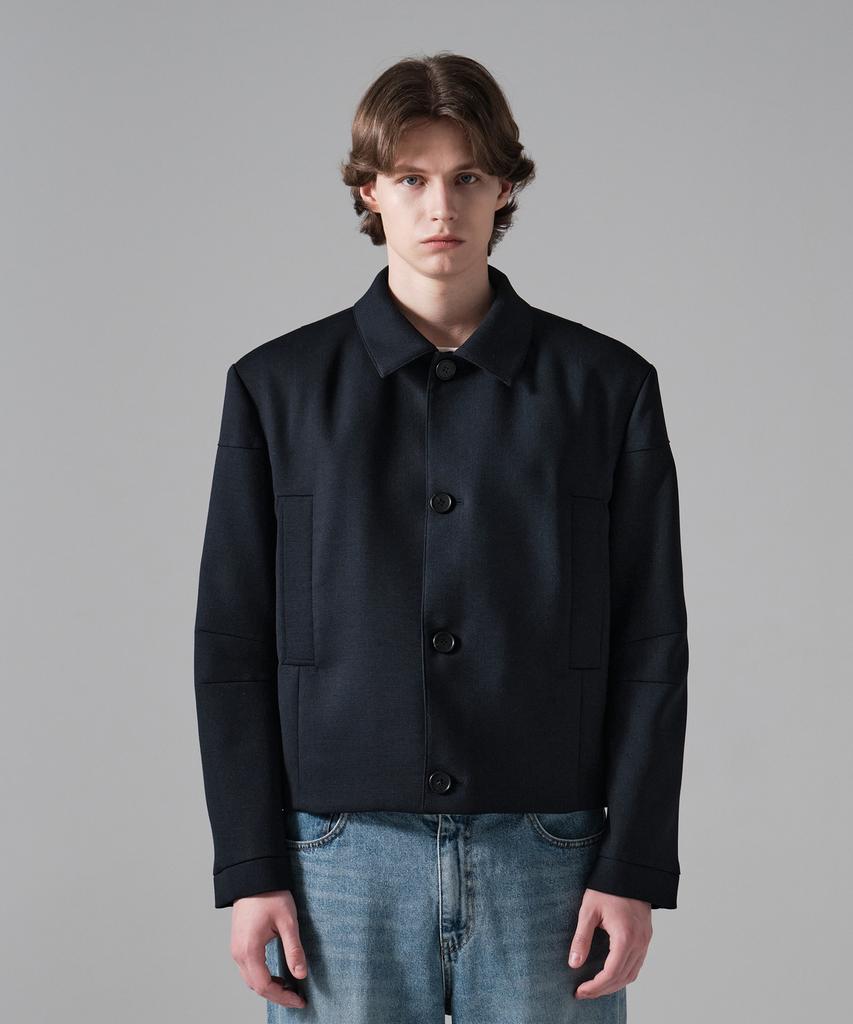 Fillchic Minimal Short Jacket (Navy)