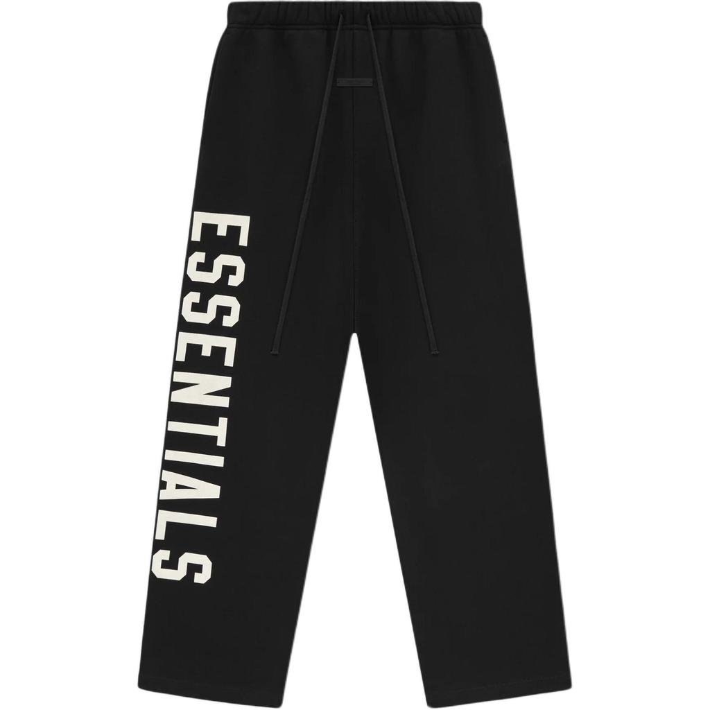 Fear of God Essentials Флисовые Свободные Спортивные Штаны Черные Мужские Низ 130BT244320F