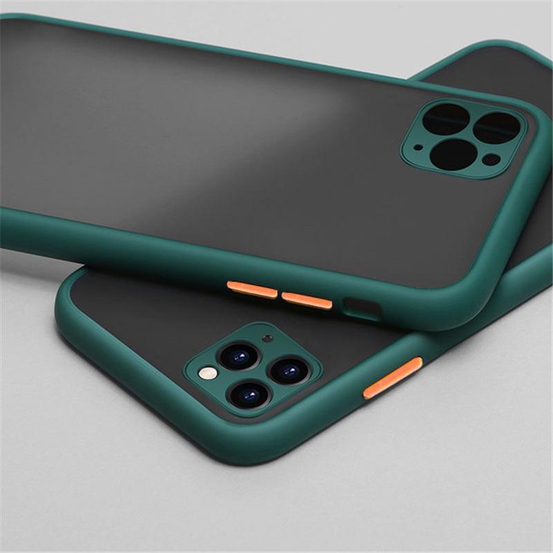 Роскошный Матовый Полупрозрачный Жесткий Чехол Для Телефона Для iPhone 14 13 12 11 Pro Max X XR XS Max 8 7 6S 6 Plus Силиконовый ТПУ Задняя Крышка