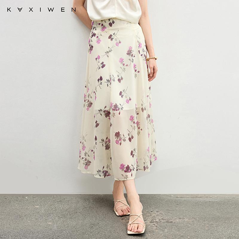 Qianwen Gentle Wind Half length Skirt
