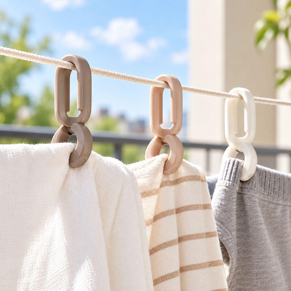 20pcs Multi-functional Clip Clothes Hanger Windproof Hanging Clips Clothesline Clips Clothes Drying