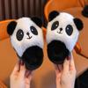 Fluffy Panda Cotton Slippers for Kids – Warm and Cute Winter Home Slippers for Boys and Girls