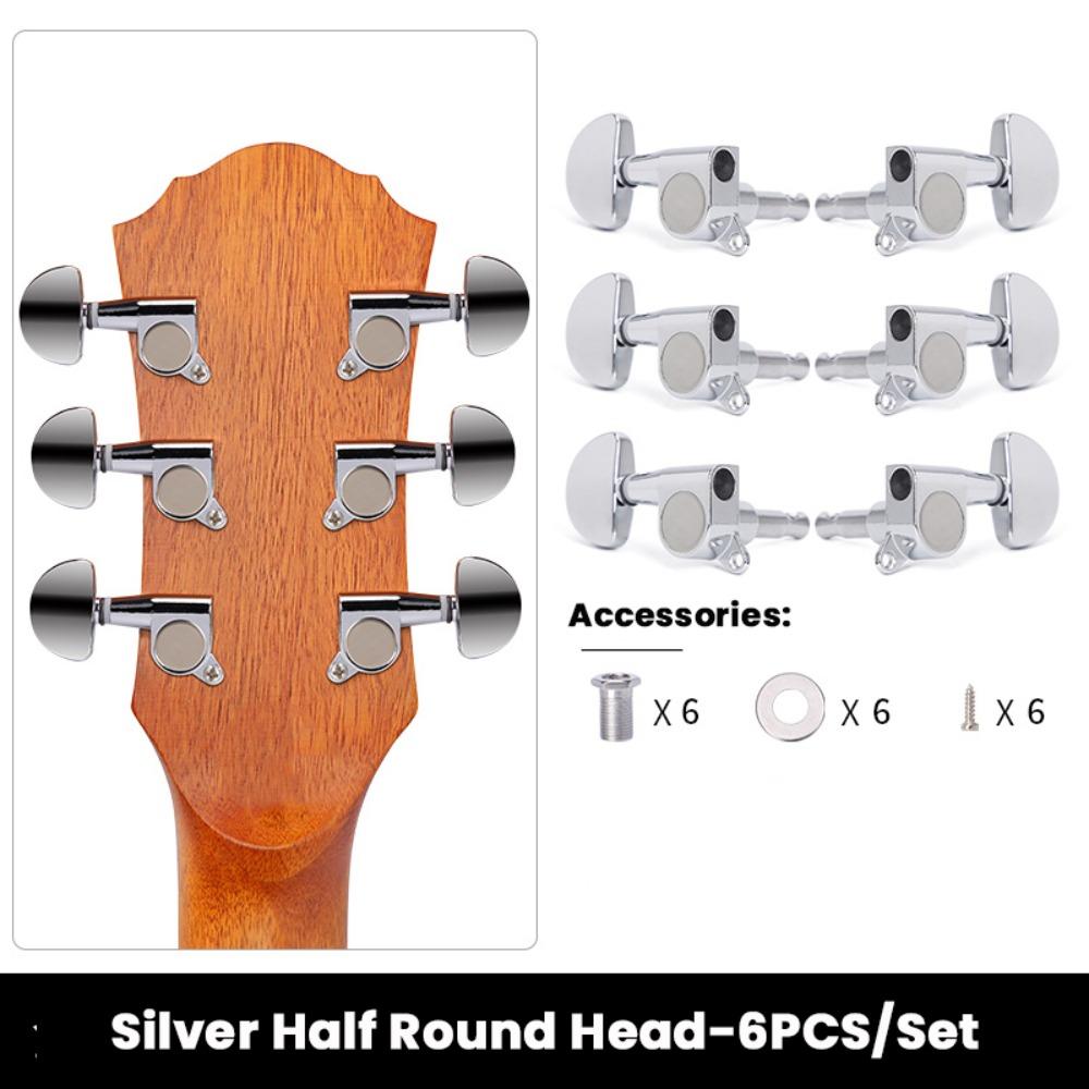 6PCS Sealed Guitar Tuning Pegs 3L3R Guitar Locking Tuners Professional Guitar Tuning Machine Head