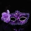 Performance Costume Diamond Venetian Mask Feather Crystal Veil Dance Mask Flower Masquerade Mask Dance Party