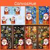 Festive Christmas Pvc Snowflake And Santa Static Stickers For Decoration Window