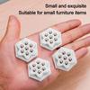 4Pcs Self Adhesive Self Adhesive Pulley 7Beads Mini Pulley Base Furniture Move Accessories